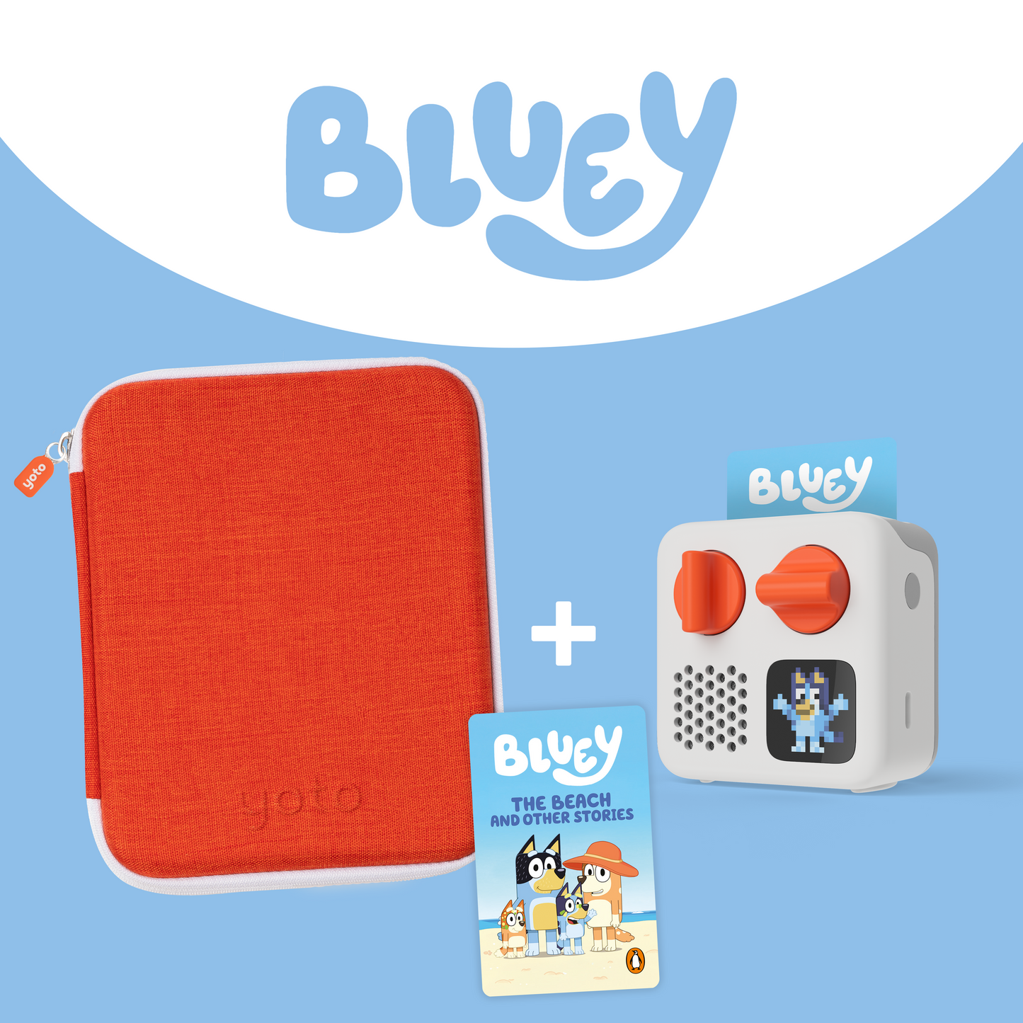 Yoto Mini + Bluey Card Case Bundle